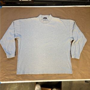 Vintage 90s Gant long sleeve mock turtleneck, cotton knit, boxy oversize fit